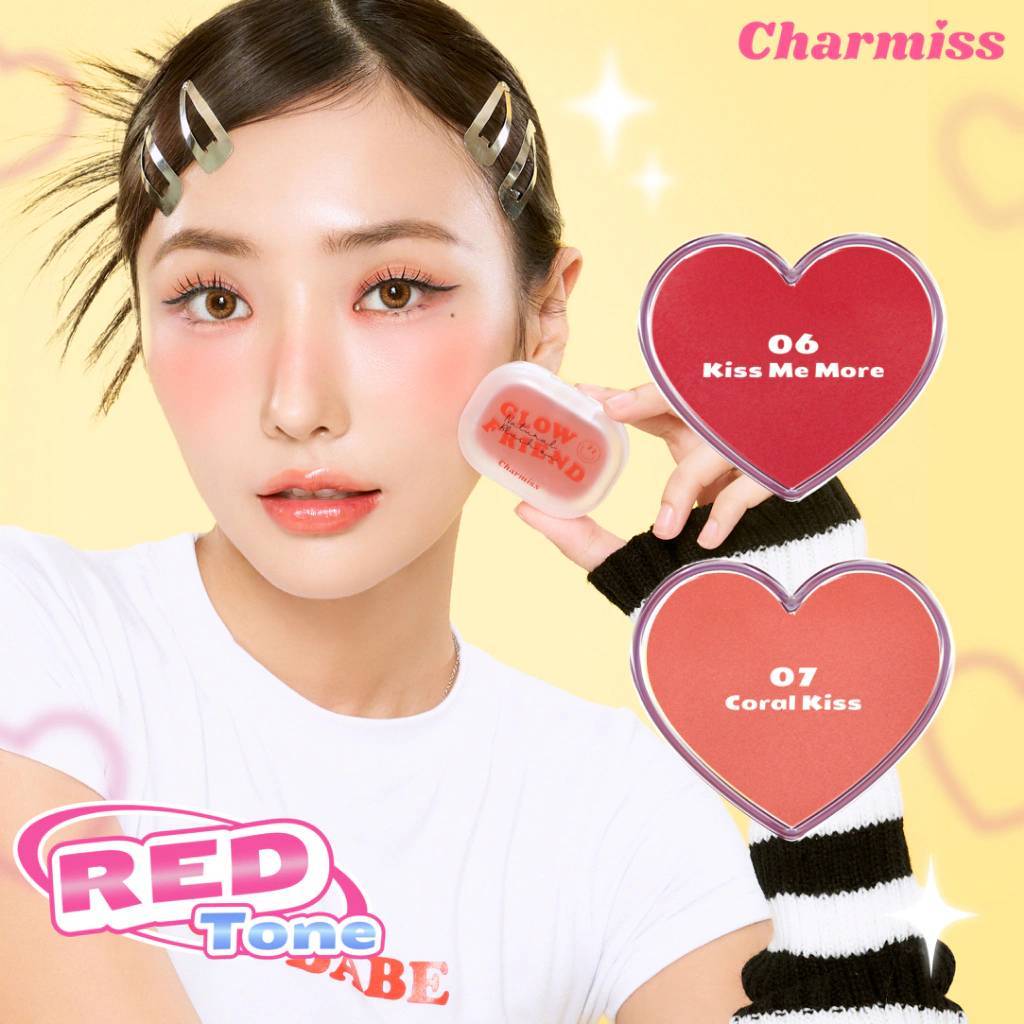 Charmiss Glowfriend Natural Blush On บลัชออนเนื้อกึ่งโมจิ ปัดลุคป็อป แก้มสวยปิ๊ง - รูปที่ 7