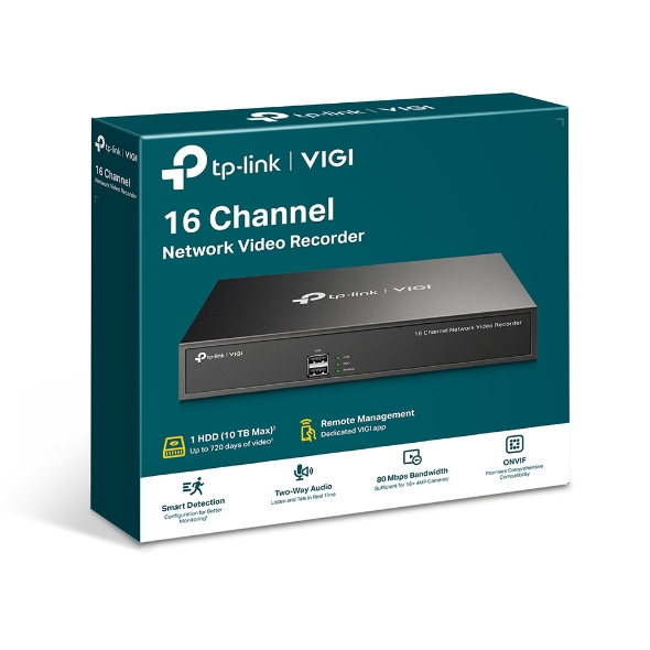 ⚡️เครื่องบันทึก NVR⚡️TP-LINK (VIGI-NVR1016H) VIGI 16 Channel Network Video Recorder