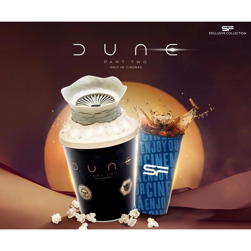 🎉พร้อมส่ง🎉ถังป๊อปคอร์น DUNE PART2 ลิขสิทธิ์แท้จากSF