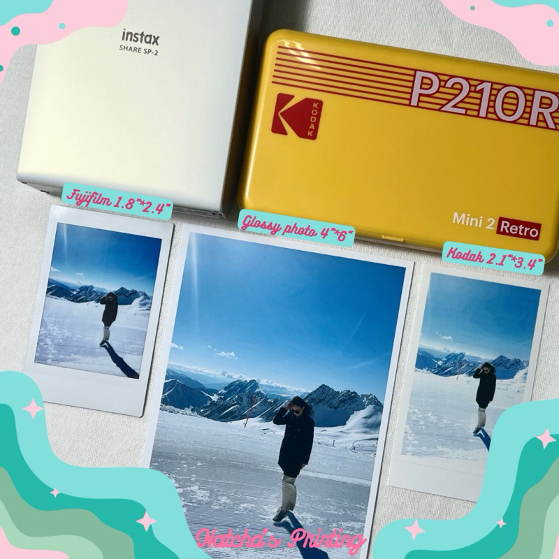 รับปริ้น รูป เลือกชนิดฟิล์มได้ *  fuji film แท้  | Kodak mini แท้ เก็บได้100ปี | glossy photo ไม่มีขั้นต่ำ