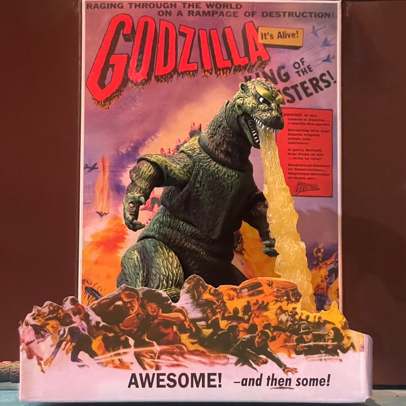 NECA 1956 Godzilla King of the Monsters Classic Godzilla Poster ver.Action Figure 18 cm
