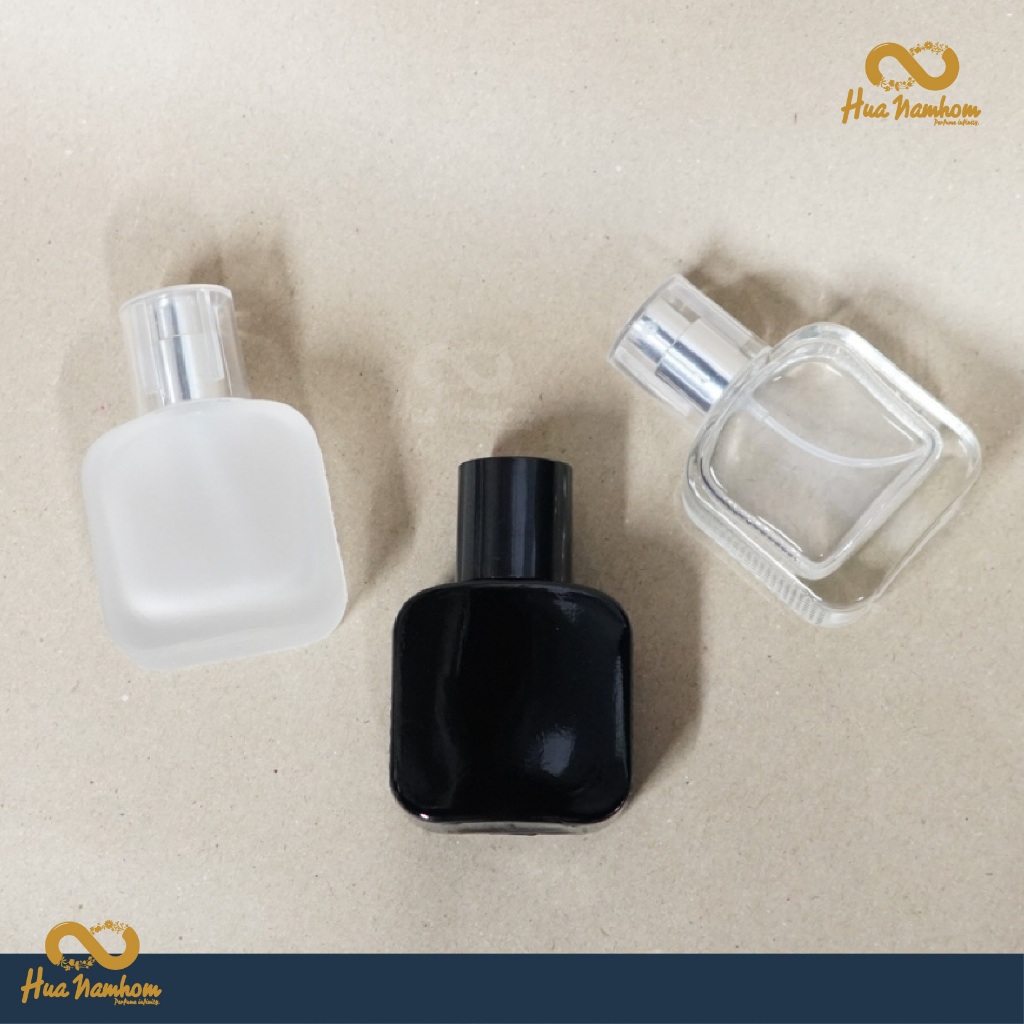 ขวดสเปรย์ทรงคอส ขวดแก้วชนิดขุ่น ฝาครอบพลาสติก ขนาดบรรจุ 30ml