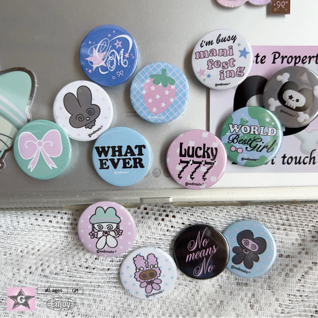 [Goodmate] Collective Pin/ Button Badges : เข็มกลัด