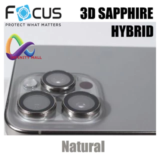 ฟิล์มวงแหวน กันรอยเลนส์กล้อง เคลือบแซฟไฟร์ โฟกัส สำหรับ iPhone 17 16 pro Max Focus 3D sapphire hybrid lens protector