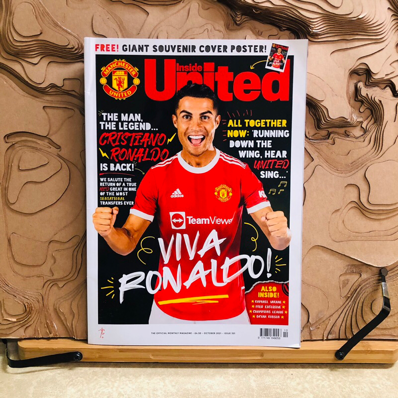 *31 FREE! GIANT SOUVENIR COVER POSTER!      Uted  EVIVA    RONALDO!