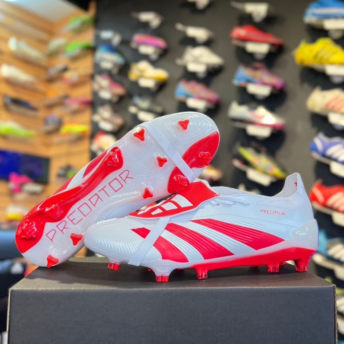 รองเท้าฟุตบอล สตั้ด อดิดาส Adidas Predator 2024 Elite ใหม่ล่าสุด ใส่ไม่ได้เปลี่ยนไซส์ได้(แถมฟรีดันทรง+ถุงผ้า+กล่อง)