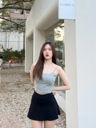 Aurora 🛒พร้อมส่ง🚚 (รูปถ่ายจากงานจริง) สายเดี่ย วเซ็กซี่ สายเดี่ยว เรียงราย ใส่เล่นโยคะ ใส่สบาย 2865