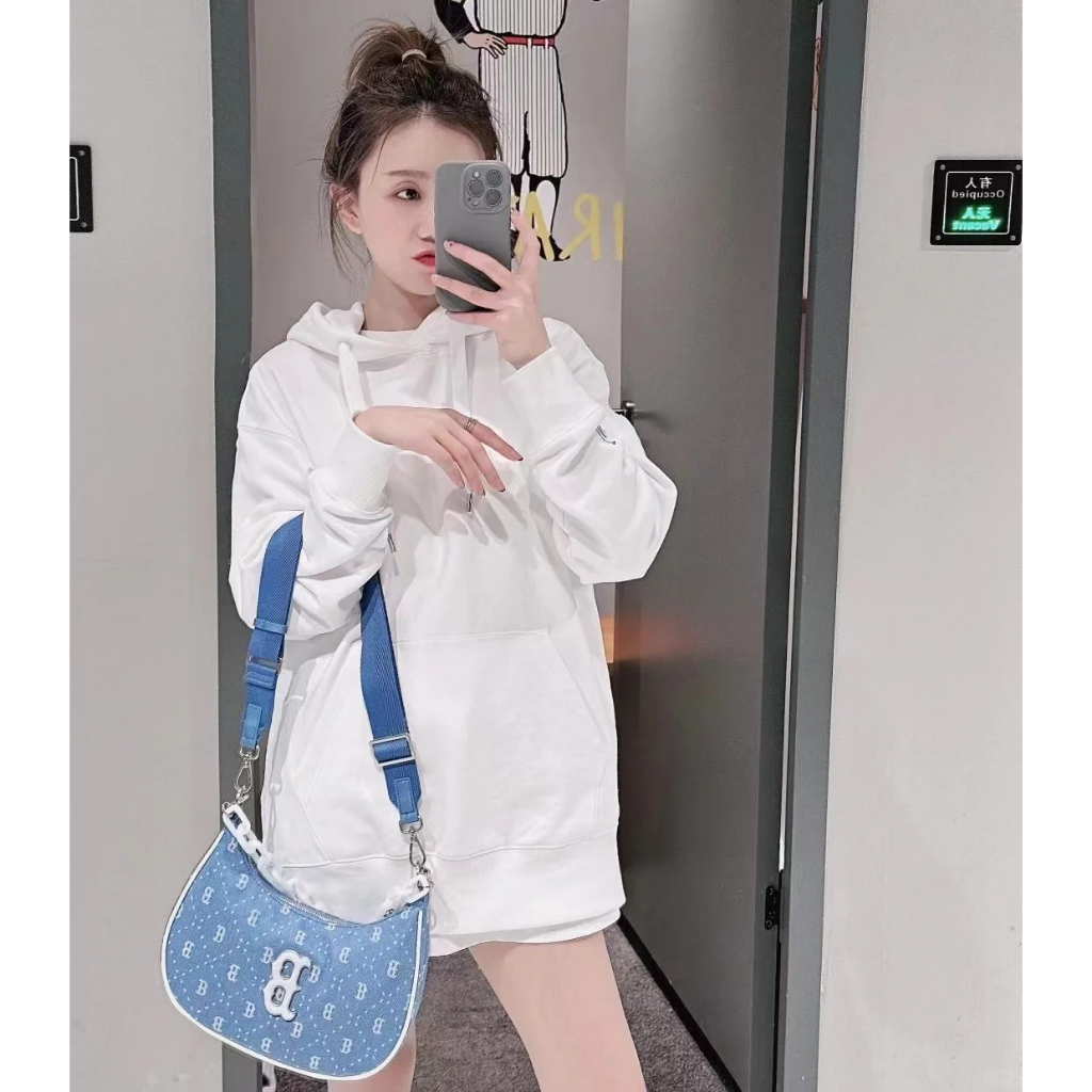 MLB NY กระเป๋าโฮโบรุ่นใหม่เเฟชั่นสไตย์เกาหลีสะพายข้างสะพายไหล่