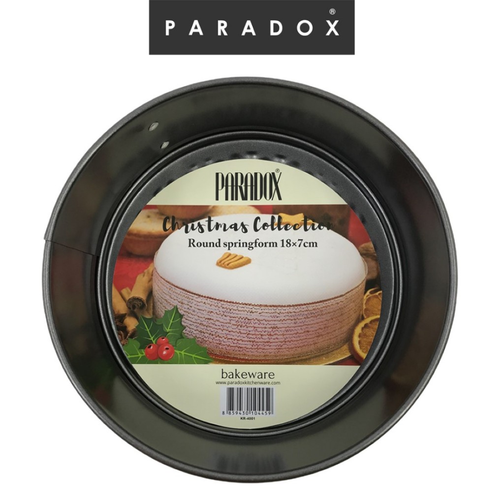 Paradox : พิมพ์อบขนมกลม ผศ 18 ซม x 7ซม. Mini Round Springform 18×7cm. KR4001