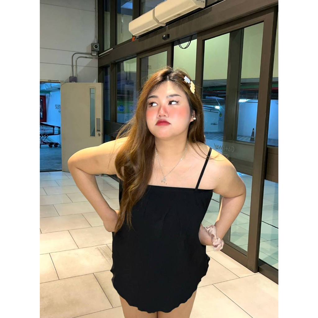 CiCi Plus+(3137)เสื้อสายเดี่ยว ดีเทลสม๊อค ปรับสายได้ ใส่สบายเหมาะสำหรับหน้าร้อน ขนาด - รูปที่ 6