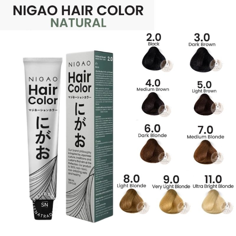 NIGAO Fashion Hair Color นิกาโอะ แฮร์คัลเลอร์ ครีมย้อมผม โทนแฟชั่น แถมฟรี! Developer 1ขวด