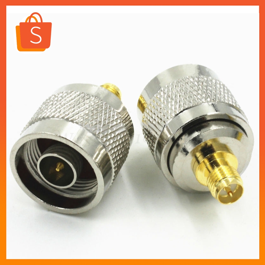 อะแดปเตอร์เชื่อมต่อ N Male Plug to RP-SMA Female Plug RF Coaxial 1 ชิ้น