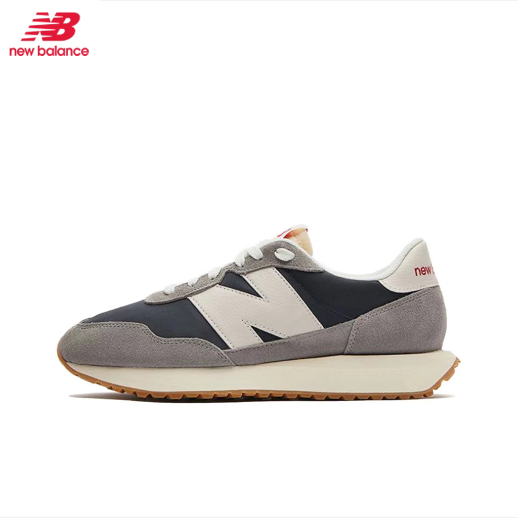 New Balance รองเท้าผ้าใบ รองเท้าแฟชั่น New Balance NB 237  ของแท้100% 【เทา - ฟ้า】