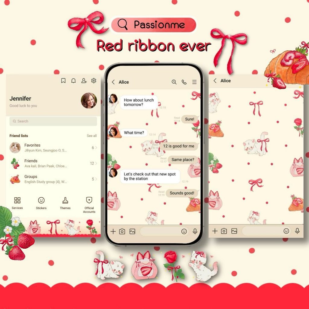 ธีมไลน์น่ารัก Ribbon ever 🎀 ธีมละ 25฿ | ใช้ได้ตลอด ไม่หมดอายุ ⭐ได้รับสินค้าภายในวันที่สั่ง