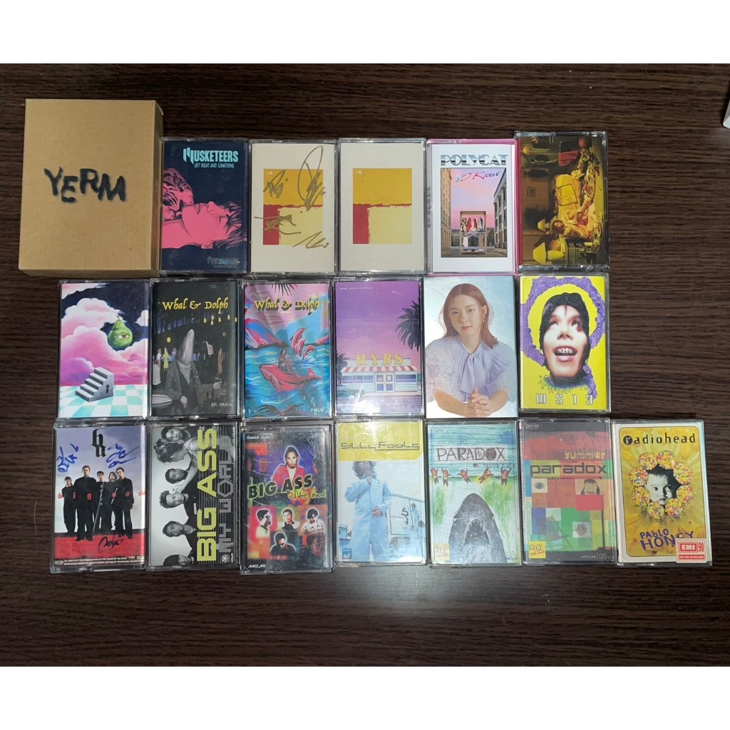 เทปเพลงไทย สากล เทปคาสเซ็ท cassette tape: Blackbeans, paradox, silly fool, Musketeers, Dept, Hybs, P