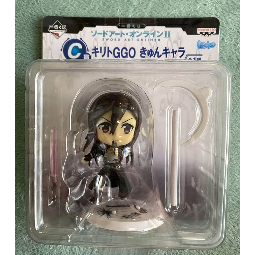 Banpresto Ichiban Kuji Sword Art Online 2 Prize C Kyun Chara Kirito GGO (สินค้าแท้ จากญี่ปุ่น)