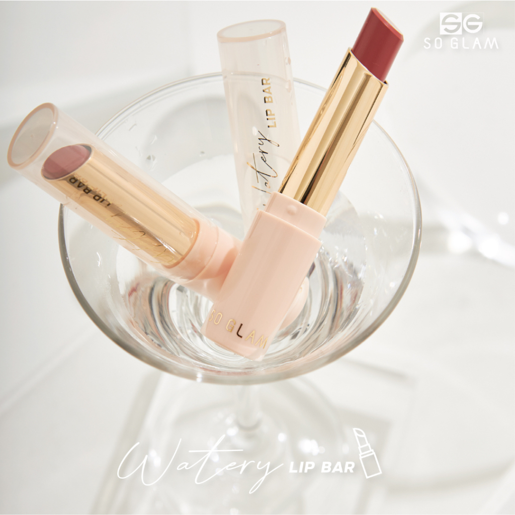 So Glam Watery Lip Bar โซ แกลม ลิปสติกเนื้อกลอสฉ่ำแบบแท่ง — صورة 2
