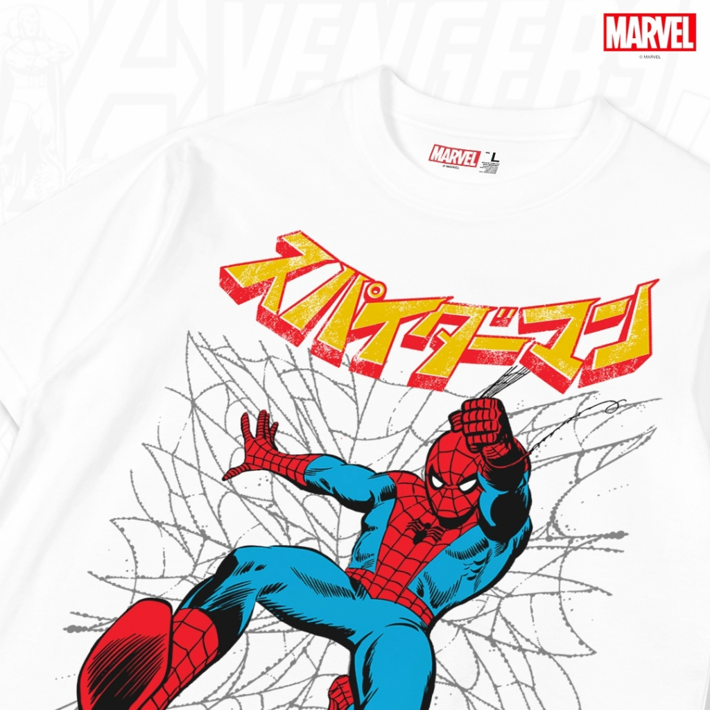 Power7Shop เสื้อยืดการ์ตูน มาร์เวล Spider Man ลิขสิทธ์แท้ MARVEL COMICS T-SHIRTS (MX-204) — صورة 4