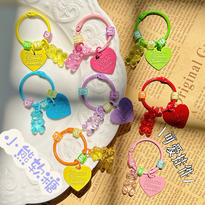 พร้อมส่ง พวงกุญแจ หมีเจลลี่ ที่ห้อยกระเป๋า น่ารัก