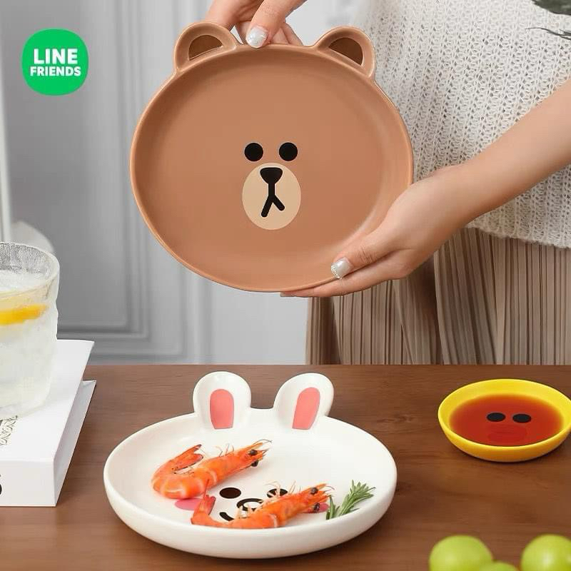 พร้อมส่ง 🍃 จาน ถ้วย เซรามิกไลน์เฟรนด์ พร้อมส่งทุกใบ เลือกเลยค่า