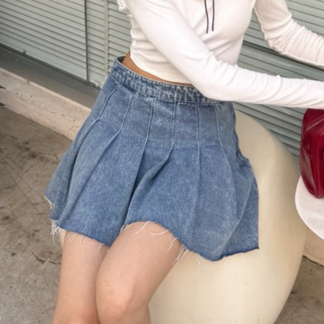 SALE everyday.nisa - Tennis Jean Skirt