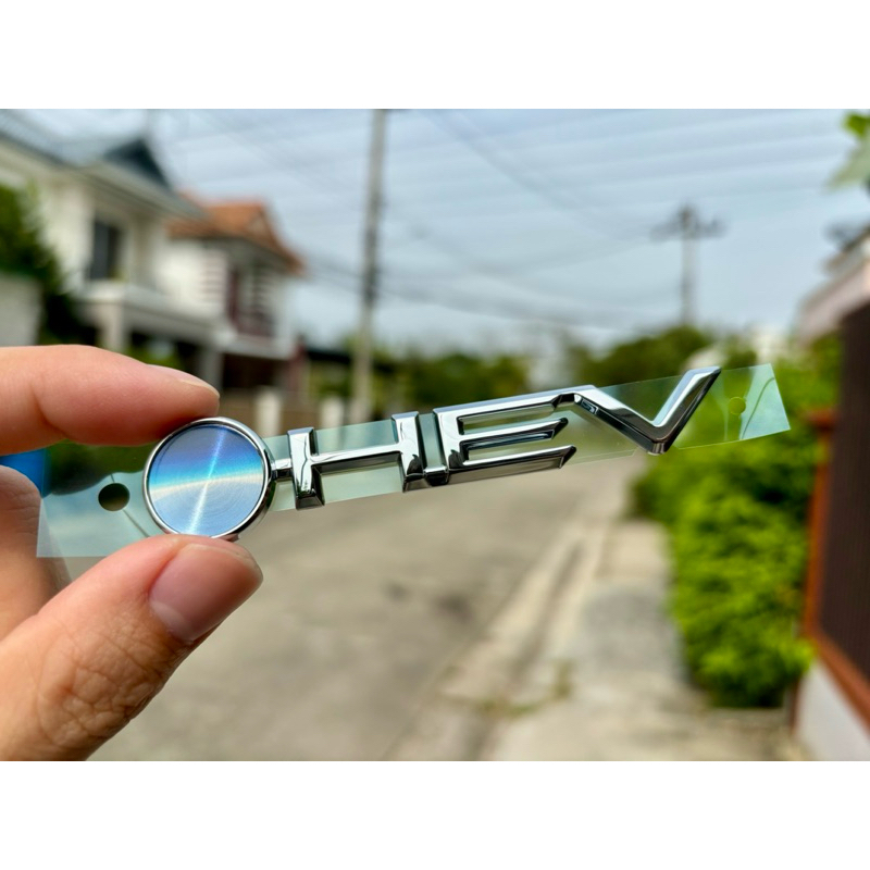 โลโก้ Toyota HEV โลโก้เพลท HEV พาร์ทอะไหล่แท้ใหม่ โลโก้รถยนต์โตโยต้า Emblem