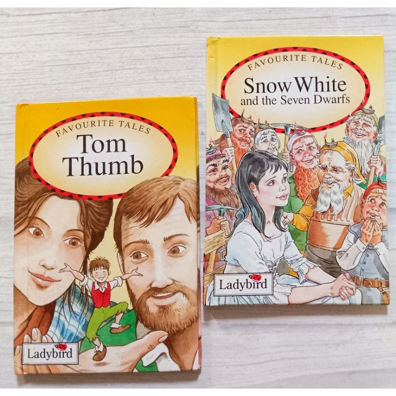 2 books set นิทานเด็ก Favourite Tales Tom Thumb Snow White นิทานภาษาอังกฤษ picture book