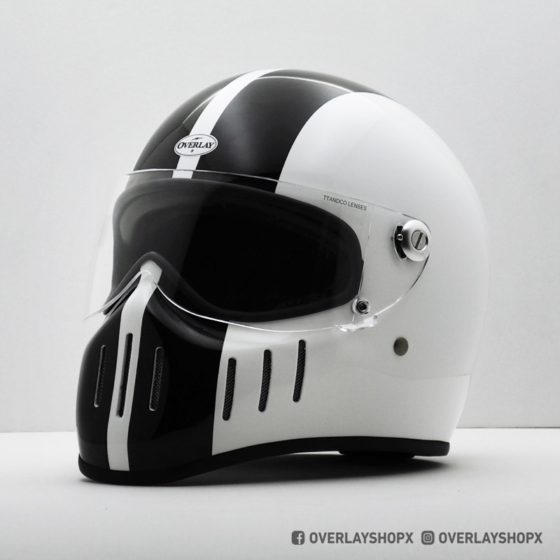 หมวกกันน็อคทรงสลิม OVERLAY SKULL II (FULLFACE HELMET) หมวกเต็มใบ ทรงวินเทจ