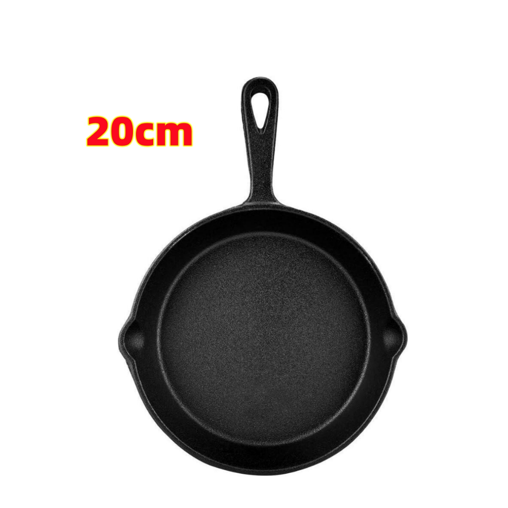 20cm skillets.กระทะหล่อเหล็กขนาดเล็กกระทะทอด cast iron skillets - Frying pan
