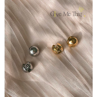ต่างหูสแตนเลสแท้ สไตล์มินิมอล Minimal ตุ้มหู แบบติดหู ทรงกลม รุ่น Circle Clip Givemethat