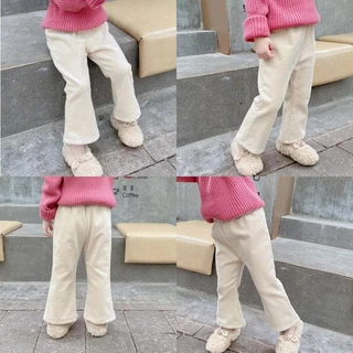 กางเกง​บุขนเด็ก​ ผ้าลูกฟูก​ ขาม้า​ ​สำหรับเด็ก​ผู้​หญิง​ ใส่อุณหภูมิ​ติดลบ​ ใส่ตัวเดียวอุ่นแน่นอน​ สินค้าพร้อมส่ง​ LG045