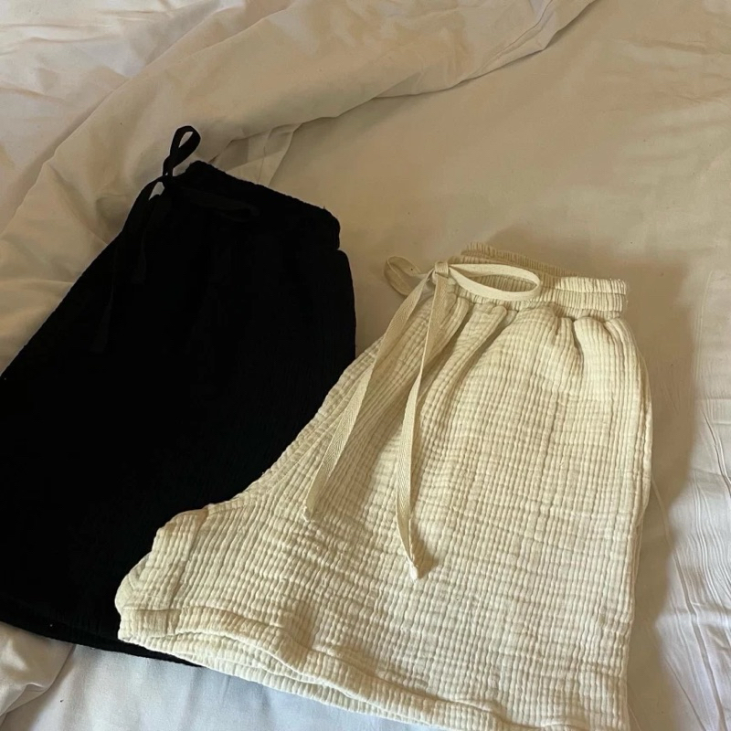 new you shorts : กางเกงขาสั้นผ้าฝ้ายสาลู 3 ชั้น