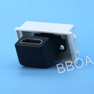 HDMI (หัวงอ) ตัวเมีย มาใส่หน้ากาก พานา รุ่นใหม่ FEMALE SOCKET Module WALL FACE PLATE OUTLET HDTV