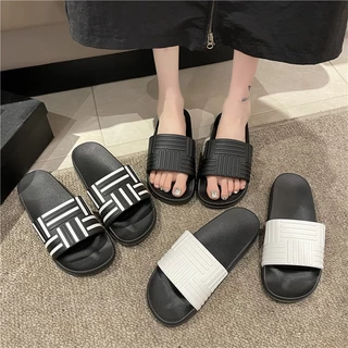 พร้อมส่งจากไทย 【 TX-1688】รองเท้าแตะแบบสวมยางนิ่มใส่สบายUnisex สีพื้นใส่ได้ทั้งชายและหญิงกันลื่่นเท้ากว้างแนะนำ+1ไซส์