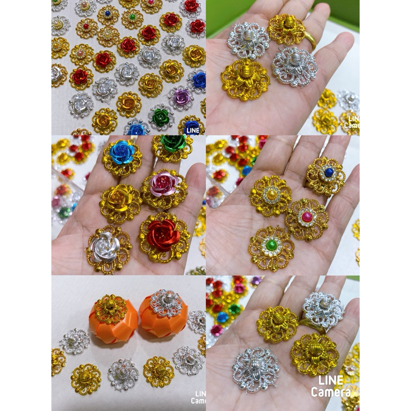 ฝาผอบ/จุกตกแต่ง ขนาด 25 มิล 20 ชิ้น/50ชิ้น สีเงิน/สีทอง สินค้าพร้อมส่ง