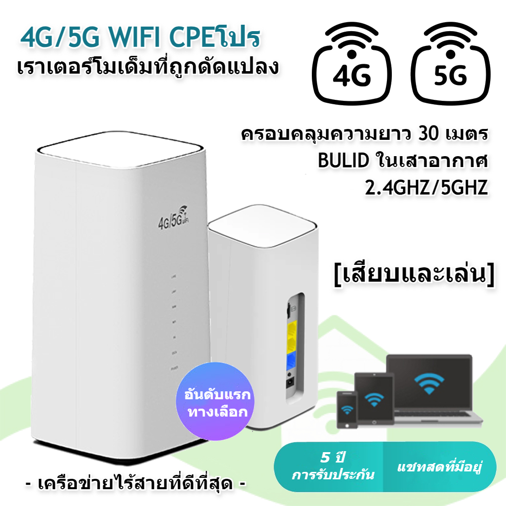💥สต็อกพร้อม💥 CPE PRO🔥 WiFi เราเตอร์ โมเด็มซิมการ์ด pocket 5g Pro CPE LTE Cat12 สูงสุด 600Mbps 2.4G 5G AC1200 เราเต