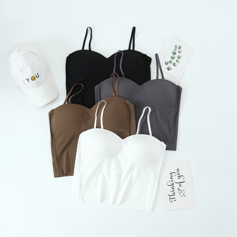 PX เสื้อกล้ามสายเดี่ยวสาวอวบ สาวตัวเล็ก ออกงาน/เที่ยวคาเฟ่ เสื้อเกาะอกผ้าเรยอนเกรดพรีเมี่ยม ยืดหยุ่นได้สูง ผ้าเย็น