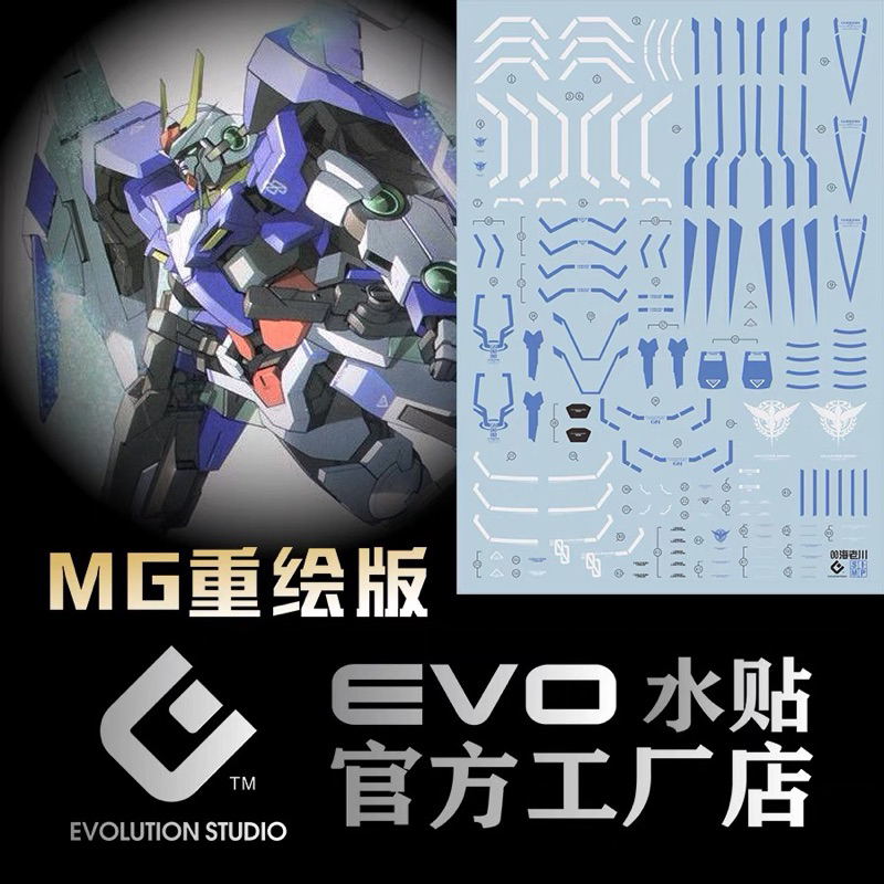ดีคอลน้ำ DECAL EVO MG 1/100 00R OO Raiser Gundam