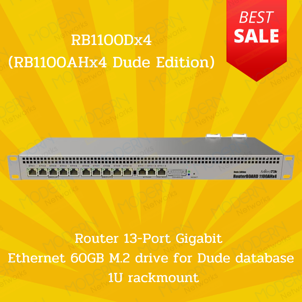 RB1100Dx4 (RB1100AHx4 Dude Edition) ,Mikrotik ส่งไวสินค้ารับประกันเงื่อนไขเป็นไปตามที่บริษัทกำหนดออก