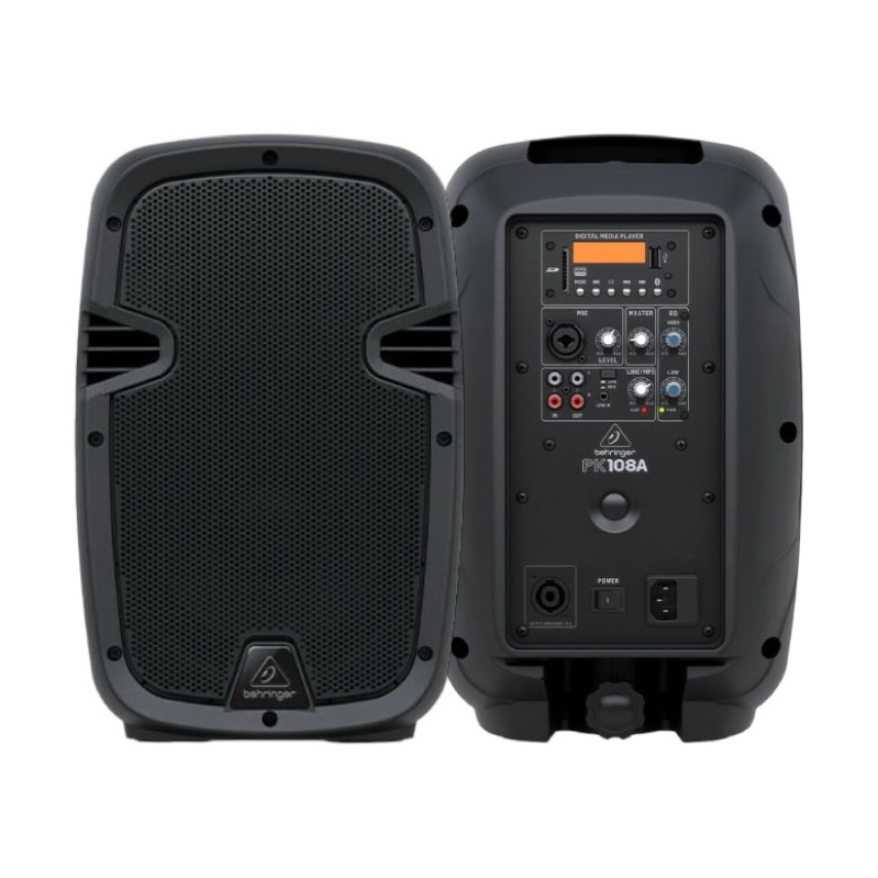 BEHRINGER PK108A ตู้ลำโพง 8 นิ้ว 2 ทาง 240 วัตต์ มีแอมป์ในตัว คลาส AB built-in มิกเซอร์ 2 ชาแนล รองร