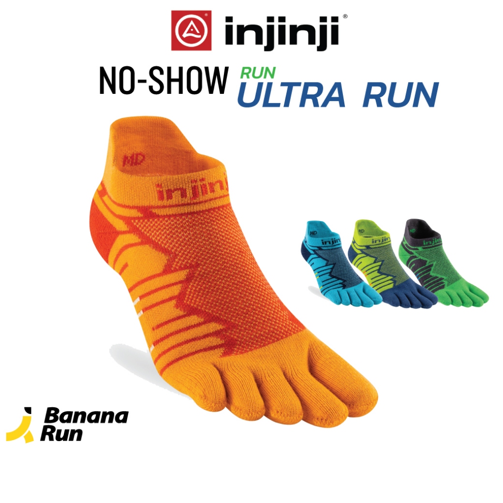 Injinji Ultra Run Mini-Crew ถุงเท้าแยกนิ้ว ข้อยาวหุ้มตาตุ่ม