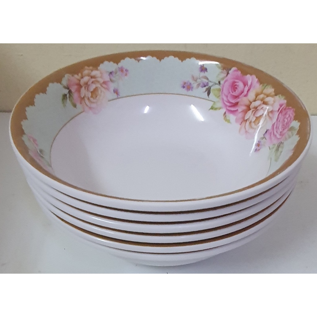 602-8 ชามปากบานขนาด8นิ้ว รุ่นหนาพิเศษ แพ็ค6ใบ ราคา