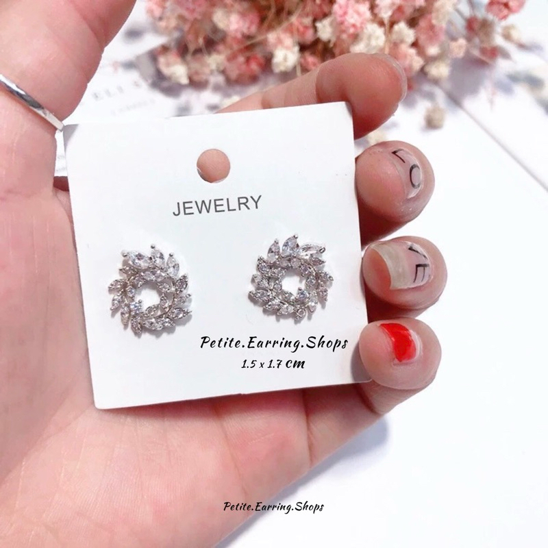 พร้อมส่ง ต่างหูใบมะกอกขนาดเล็ก งานน่ารักมากค่ะ