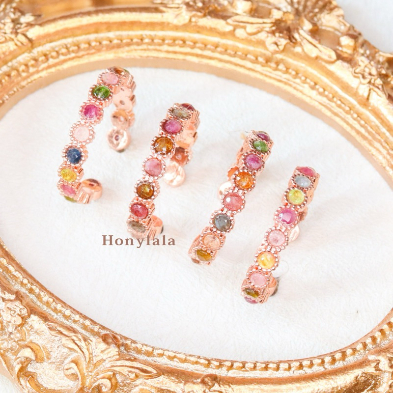 พลอยแท้ พลอยทัวมาลีนแท้ ปรับขนาดได้ TM25 | honylalalive