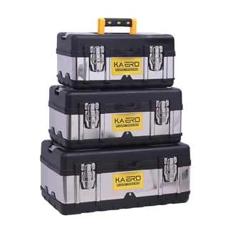 poodoo กล่องเก็บเครื่องมือช่าง สแตนเลส กล่องเก็บอุปกรณ์ toolbox สำหรับเก็บงานช่างและงานทั่วไป
