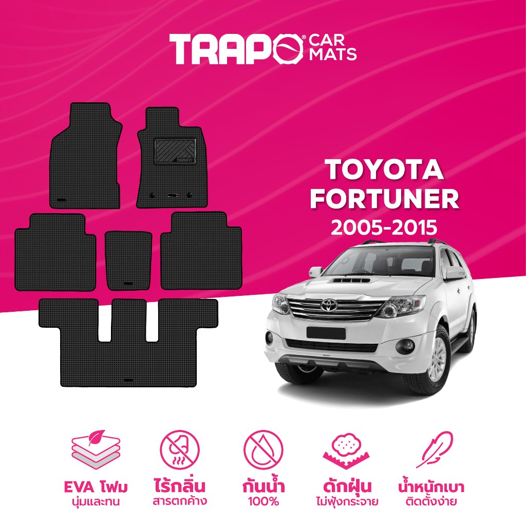 พรมปูพื้นรถยนต์ Trapo Toyota Fortuner (2005-2015)