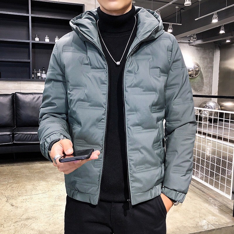 เสื้อแจ๊กเก็ตชาย ขนเป็ด ใส่ติดลบได้ มีฮู้ด สินค้าพร้อมส่ง