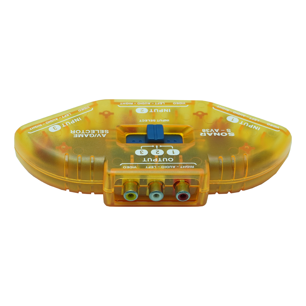 SONAR กล่องแยกสัญญาณภาพเสียงเข้า 3ทางออก1ทาง รุ่น S-AV30 3-Way Audio Video AV RCA Switch Selector Box - รูปที่ 5