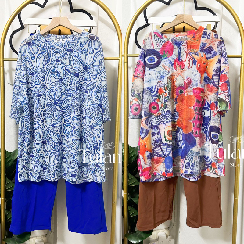 เสื้อยืดโอเวอร์ไซซ์ อก50 พิมพ์ลาย แมทช์กับกางขายาว ใส่สบายสุดๆ
