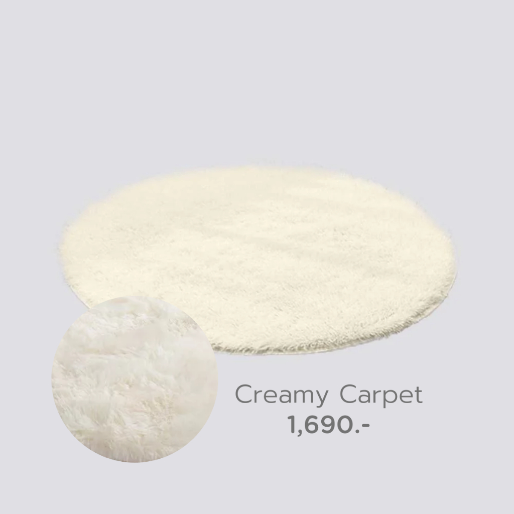 Carpet พรมทรงกลม ขนาดเส้นผ่านศูนย์กลาง 120 cm.